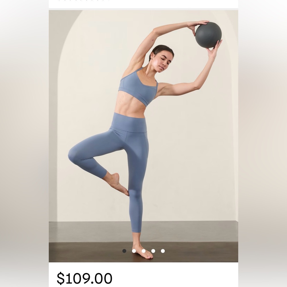 Athletes Baby Blue 7/8 Leggings